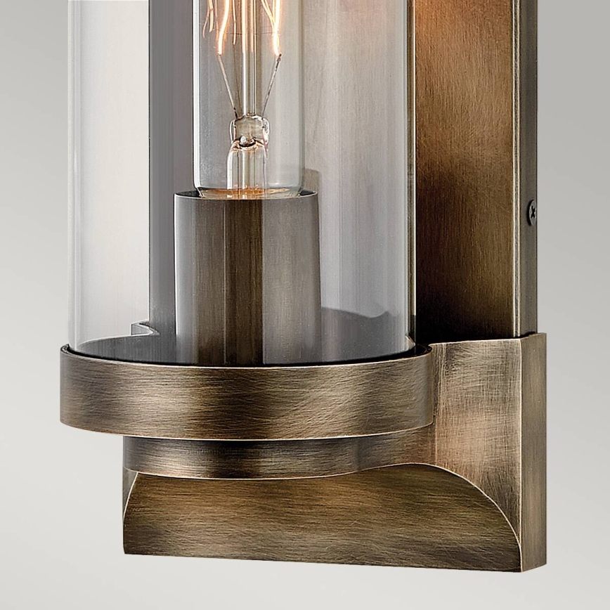 Quintiesse - Vonkajšie nástenné svietidlo PEARSON M 1xE27/60W/230V IP44 bronzové