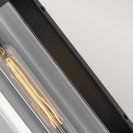 Quintiesse - Vonkajšie nástenné svietidlo PEARSON M 1xE27/60W/230V IP44 čierna