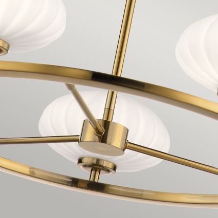 Quintiesse - LED kúpeľňový luster na tyči PIM 5xG9/3W/230V Ø 71,1 cm IP44 zlatý