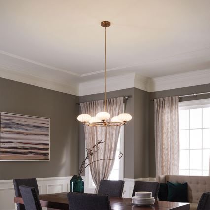 Quintiesse - LED kúpeľňový luster na tyči PIM 5xG9/3W/230V Ø 71,1 cm IP44 zlatý