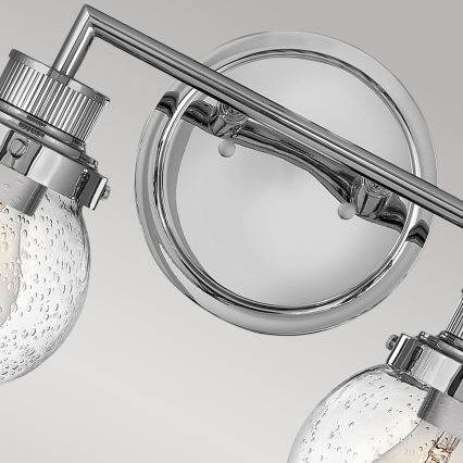 Quintiesse - Kúpeľňové nástenné svietidlo POPPY 2xE27/60W/230V IP44 lesklý chróm