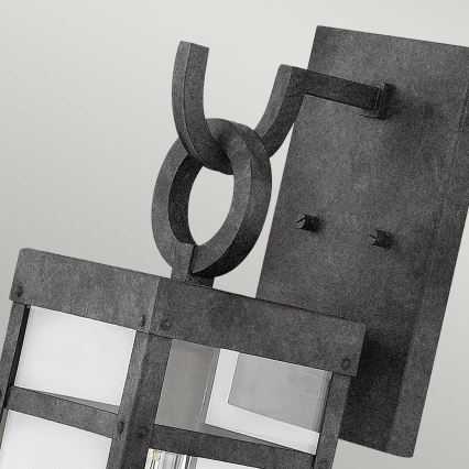 Quintiesse - Vonkajšie nástenné svietidlo PORTER M 1xE27/60W/230V IP44 čierne