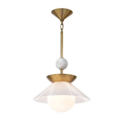 Quintiesse - Luster na tyči SAUCER M 1xE27/40W/230V priemer 36,6 cm zlatá