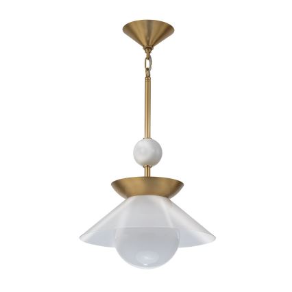 Quintiesse - Luster na tyči SAUCER M 1xE27/40W/230V priemer 36,6 cm zlatá