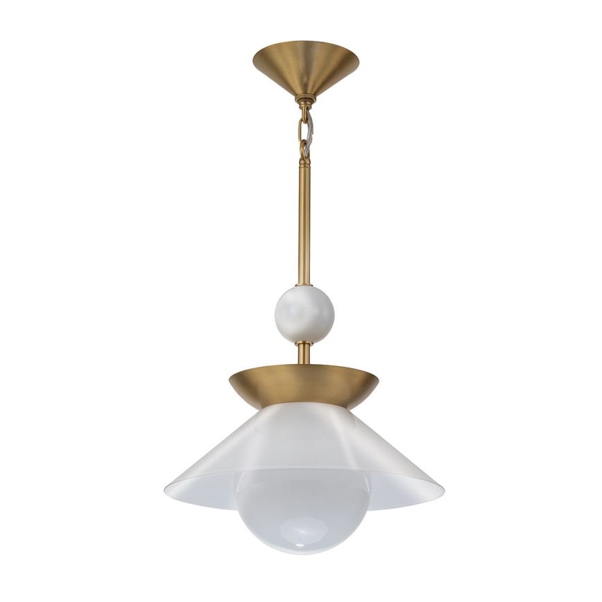Quintiesse - Luster na tyči SAUCER M 1xE27/40W/230V priemer 36,6 cm zlatá