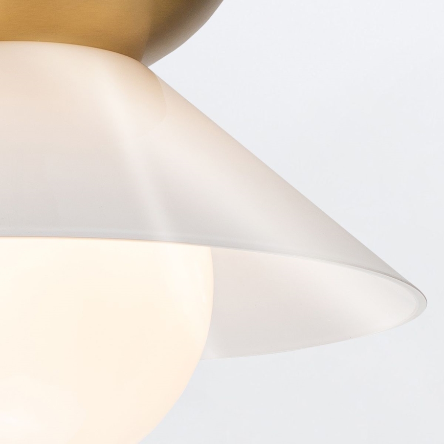 Quintiesse - Luster na tyči SAUCER M 1xE27/40W/230V priemer 36,6 cm zlatá