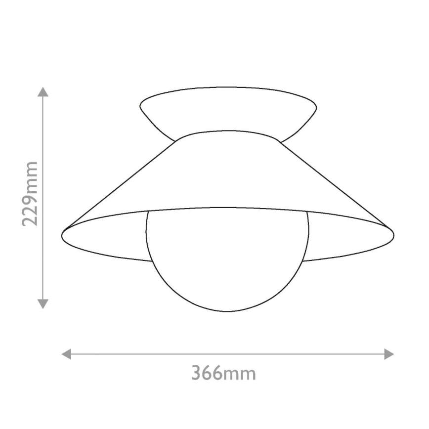 Quintiesse - Stropné svietidlo SAUCER 1xE27/40W/230V pr. 36,6 cm zlaté
