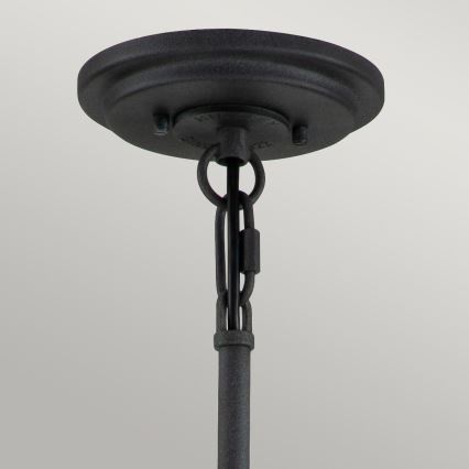 Quintiesse - Luster na tyči SILAS 6xE27/60W/230V priemer 72,3 cm čierna/zlatá