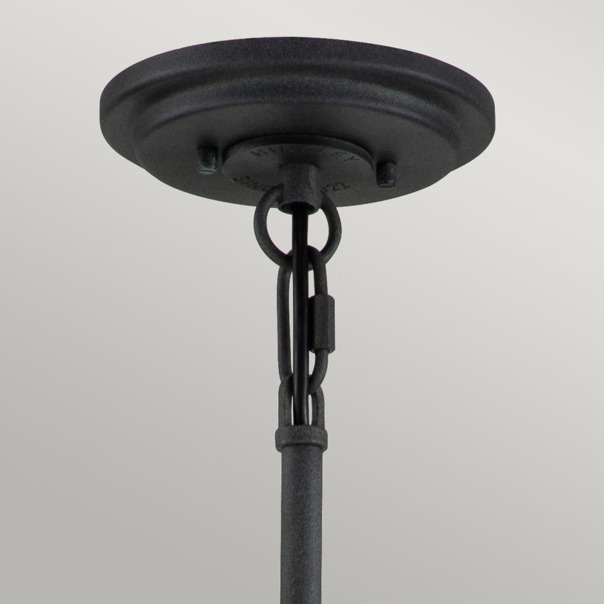 Quintiesse - Luster na tyči SILAS 6xE27/60W/230V priemer 72,3 cm čierna/zlatá