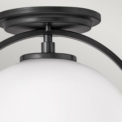 Quintiesse - Stropné svietidlo SOMERSET 1xE27/60W/230V priemer 28,2 cm čierne