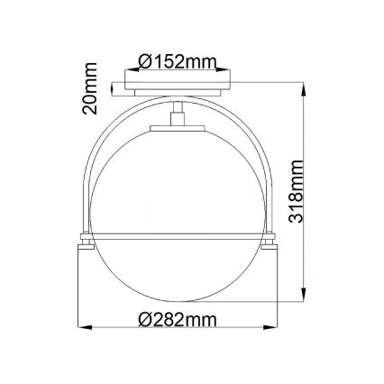 Quintiesse - Stropné svietidlo SOMERSET 1xE27/60W/230V pr. 28,2 cm matný chróm