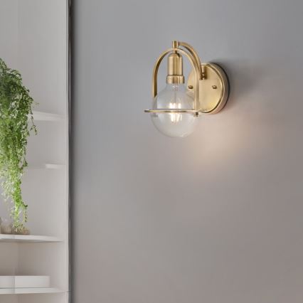 Quintiesse - Nástenná lampa SOMERSET 1xE27/60W/230V zlatá