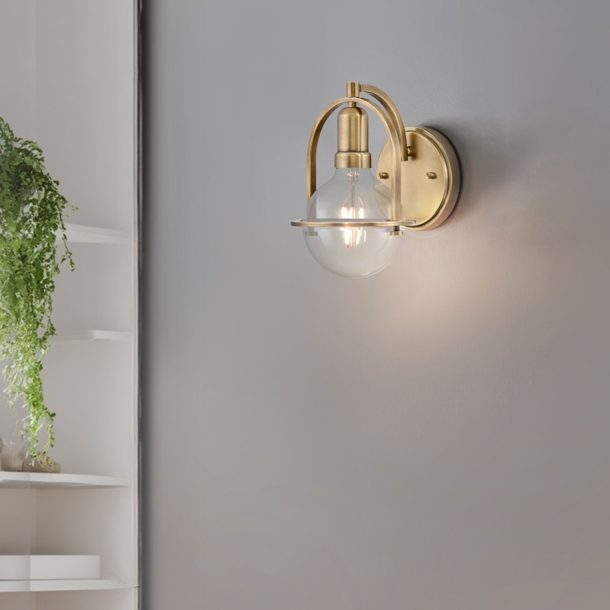 Quintiesse - Nástenná lampa SOMERSET 1xE27/60W/230V zlatá
