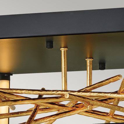 Quintiesse - LED stropné svietidlo STYX LED/8W/230V čierna/zlatá