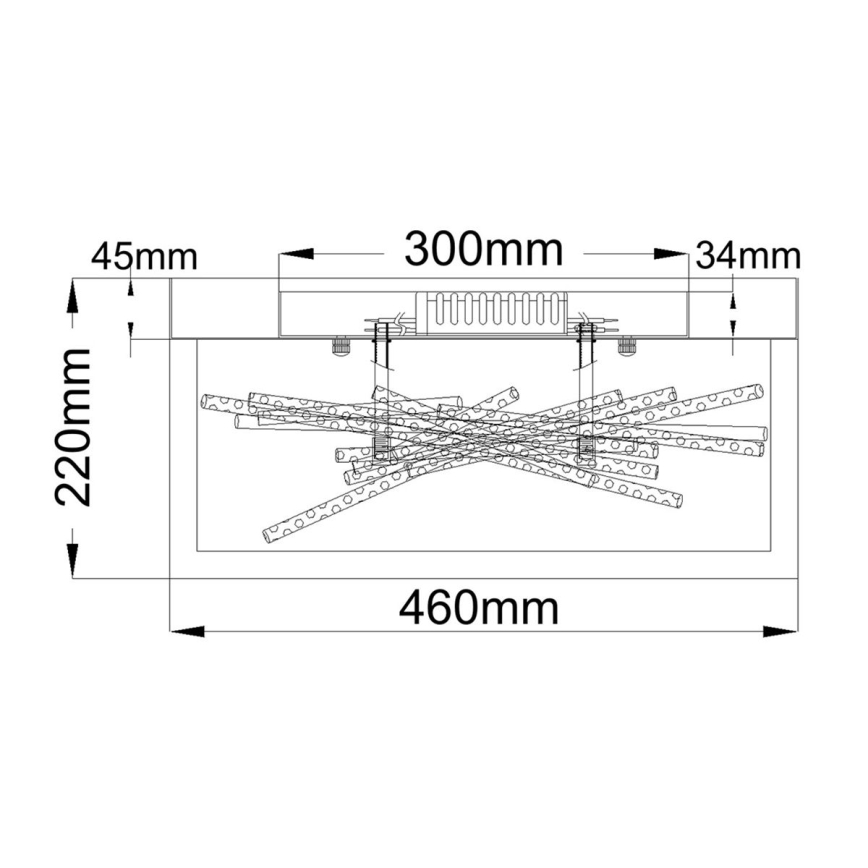 Quintiesse - LED stropné svietidlo STYX LED/8W/230V čierna/zlatá