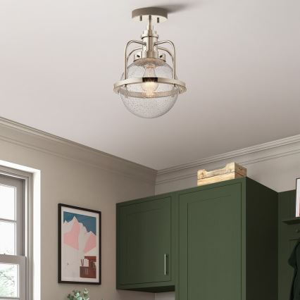 Quintiesse - Vonkajší luster na tyči TRIOCENT 1xE27/40W/230V IP44 lesklý chróm