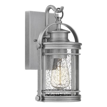 Quintiesse - Vonkajšie nástenné svietidlo BOOKER S 1xE27/60W/230V IP44 matný chróm