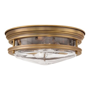 Quintiesse - Vonkajšie stropné svietidlo HADRIAN 2xE27/40W/230V pr. 30,5 cm IP44 bronzové