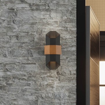 Quoizel - LED Vonkajšie nástenné svietidlo CHASM 2xLED/5,5W/230V IP44