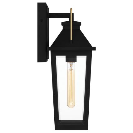 Quoizel - Vonkajšie nástenné svietidlo BUCKLEY 1xE27/40W/230V IP44 čierna
