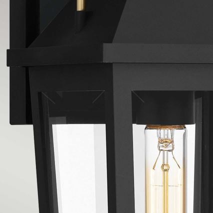 Quoizel - Vonkajšie nástenné svietidlo BUCKLEY 1xE27/40W/230V IP44 čierna