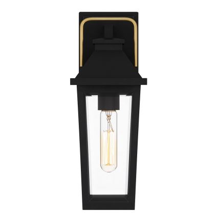 Quoizel - Vonkajšie nástenné svietidlo BUCKLEY 1xE27/40W/230V IP44 čierna