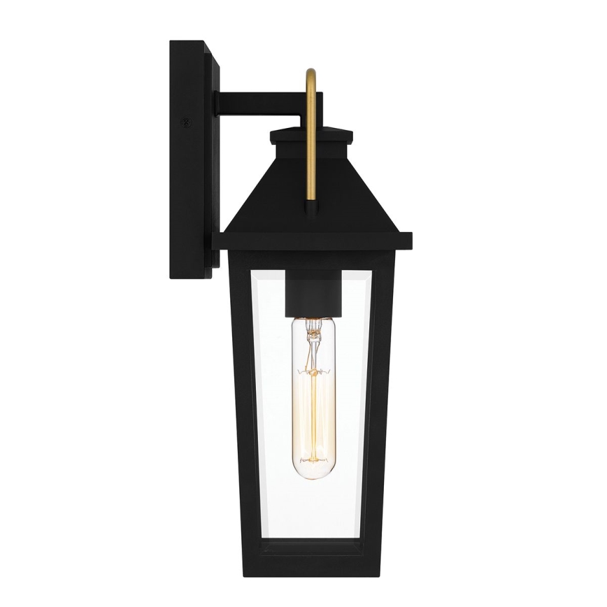 Quoizel - Vonkajšie nástenné svietidlo BUCKLEY 1xE27/40W/230V IP44 čierna