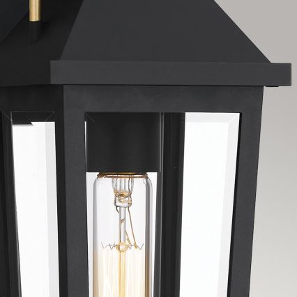 Quoizel - Vonkajšie nástenné svietidlo BUCKLEY 1xE27/40W/230V IP44 čierna
