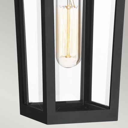 Quoizel - Vonkajšie nástenné svietidlo BUCKLEY 1xE27/40W/230V IP44 čierna
