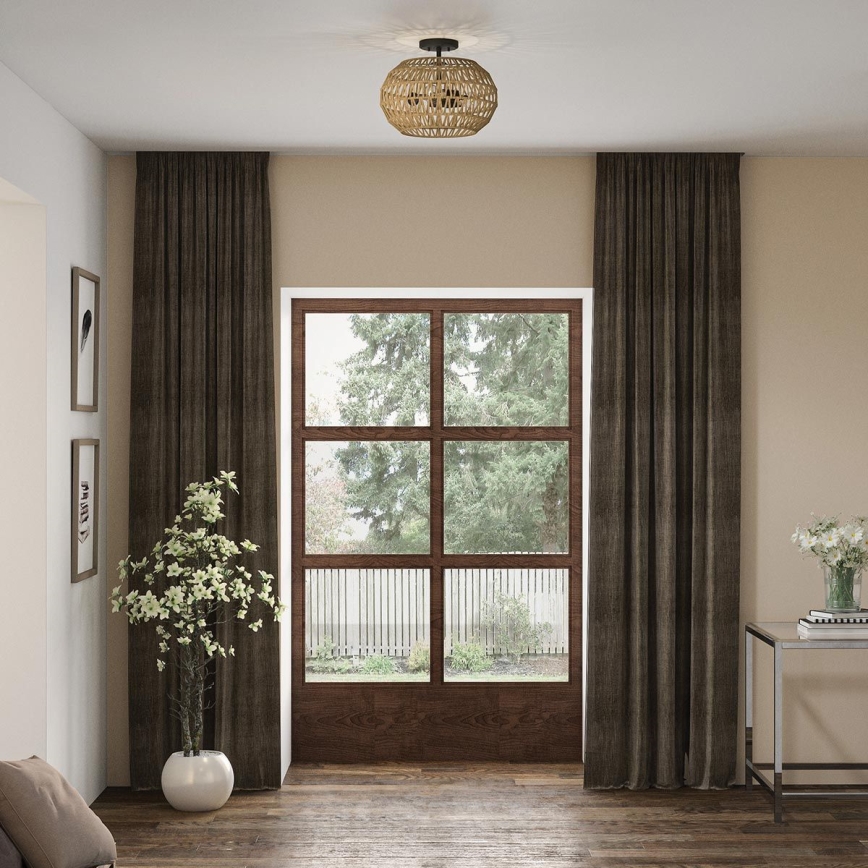 Quoizel - Stropné svietidlo CASABLANCA 3xE27/60W/230V hnedé