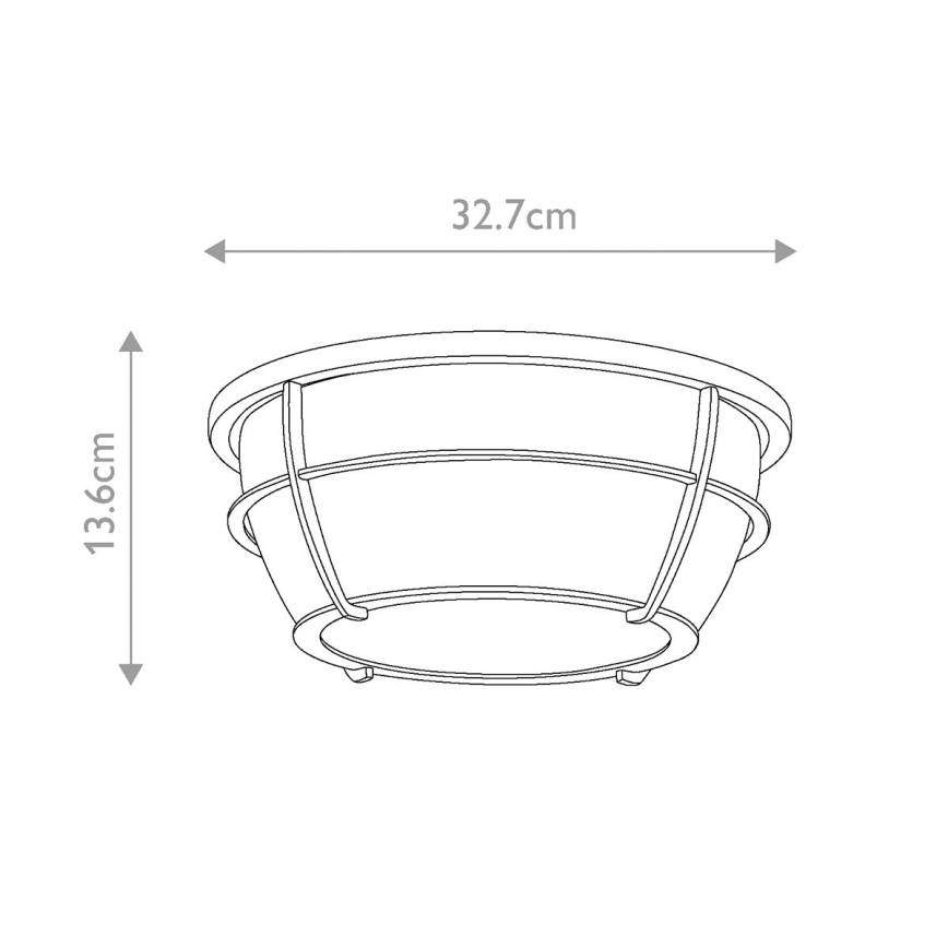 Quoizel - Kúpeľňové stropné svietidlo CHANCE 2xE27/60W/230V IP44