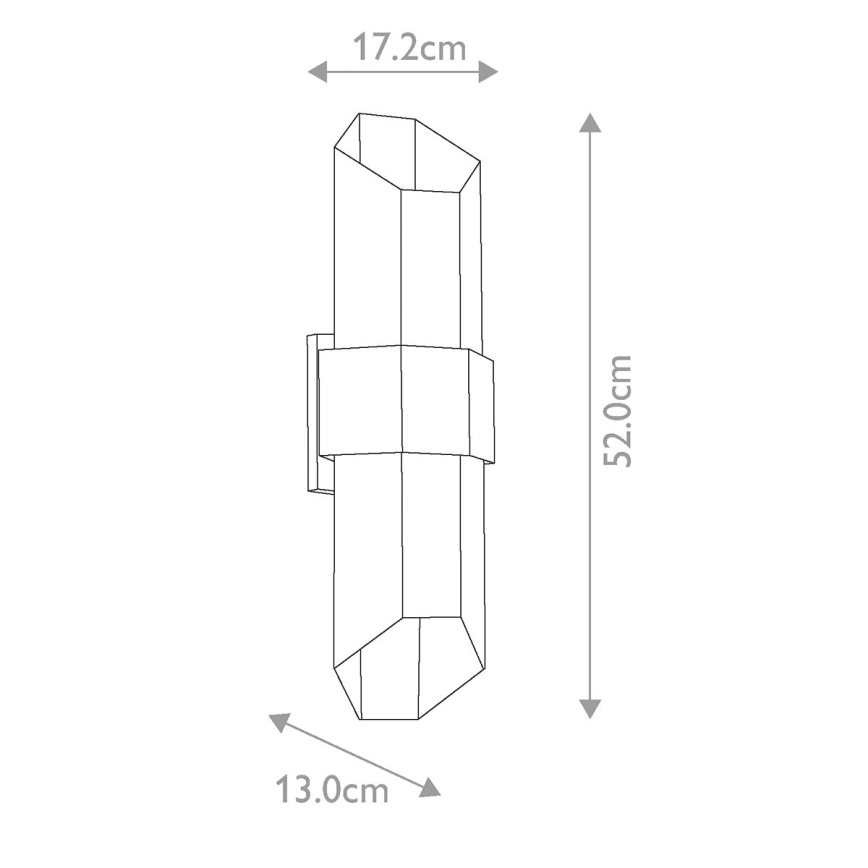Quoizel - LED Vonkajšie svietidlo CHASM 2xLED/9,5W/230V IP44