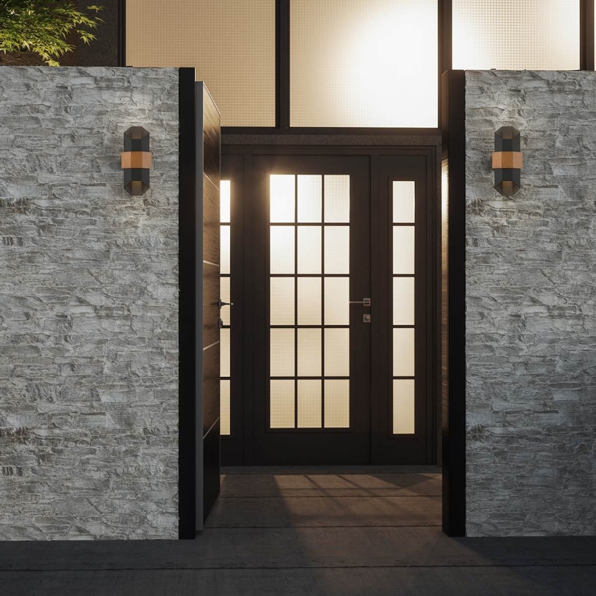Quoizel - LED Vonkajšie nástenné svietidlo CHASM 2xLED/5,5W/230V IP44