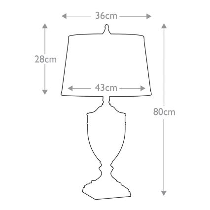 Quoizel - Stolná lampa DENNISON 1xE27/60W/230V zlatá
