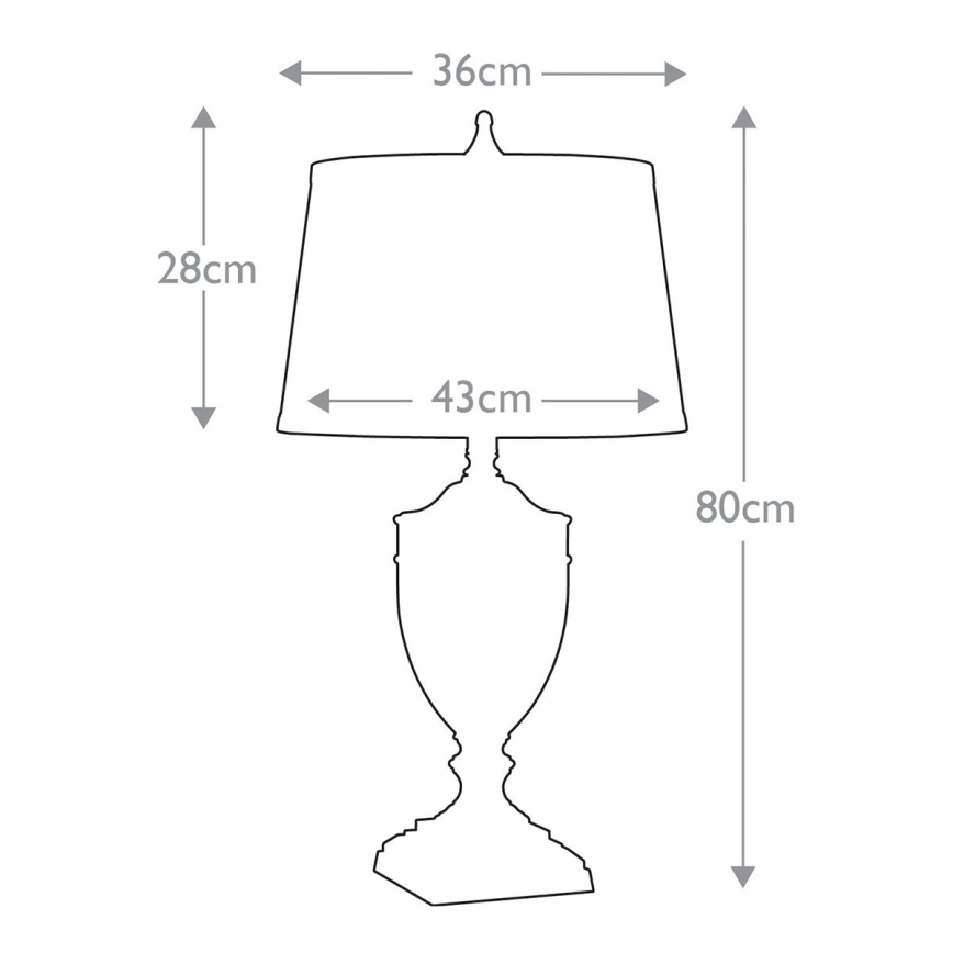 Quoizel - Stolná lampa DENNISON 1xE27/60W/230V zlatá