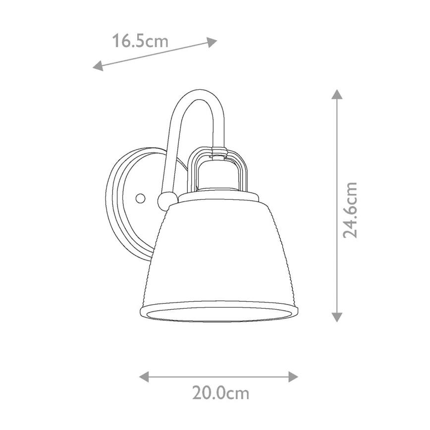 Quoizel - LED Kúpeľňové nástenné svietidlo DUBLIN 1xG9/3W/230V IP44 zlatá