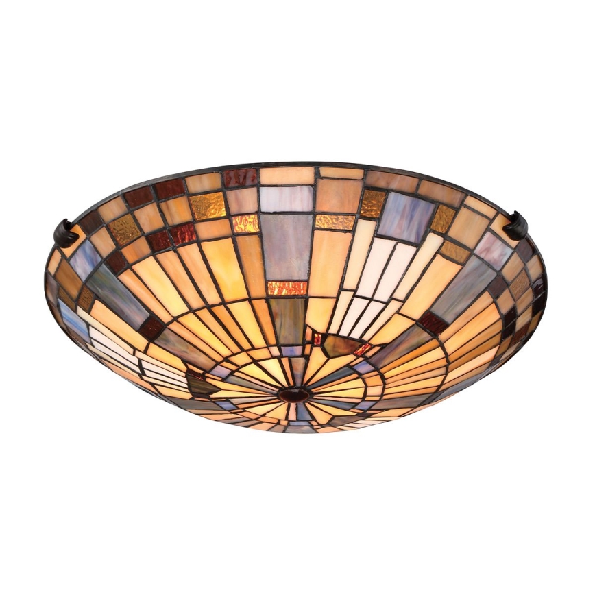 Quoizel - Stropné svietidlo INGLENOOK 2xE27/60W/230V pr. 40,7 cm