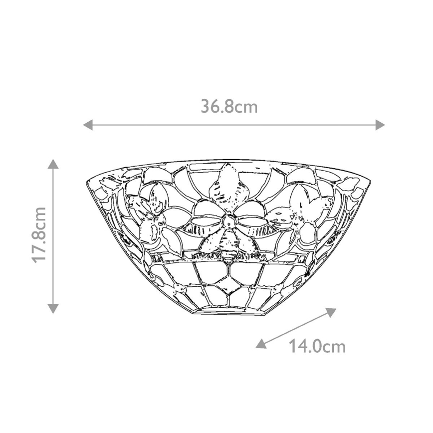 Quoizel - Nástenné svietidlo Tiffany KAMI 2xE14/60W/230V