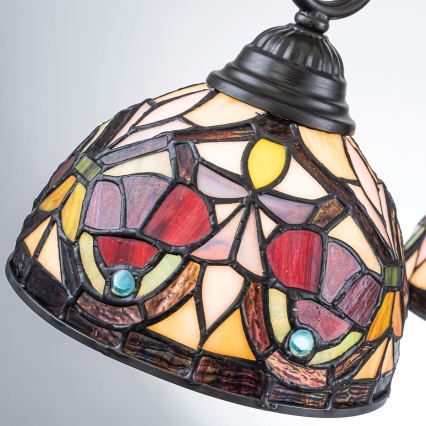 Quoizel - Závesný luster na reťazi Tiffany LARISSA 3xE27/60W/230V pr. 63,6 cm