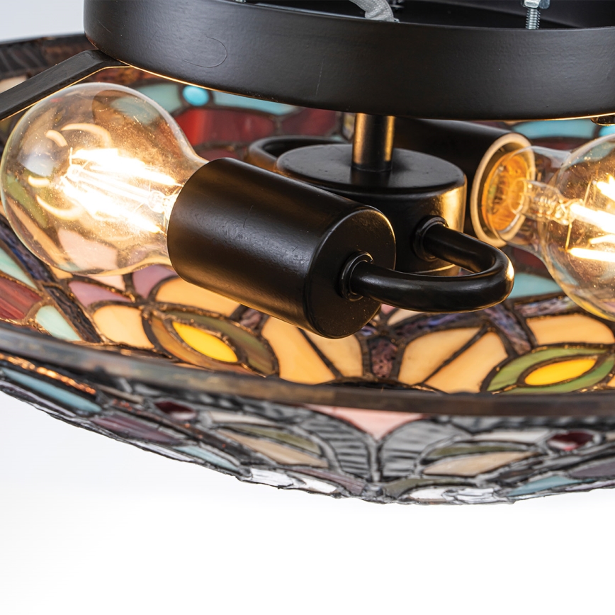 Quoizel - Stropné svietidlo Tiffany LARISSA 2xE27/40W/230V pr. 41,2 cm