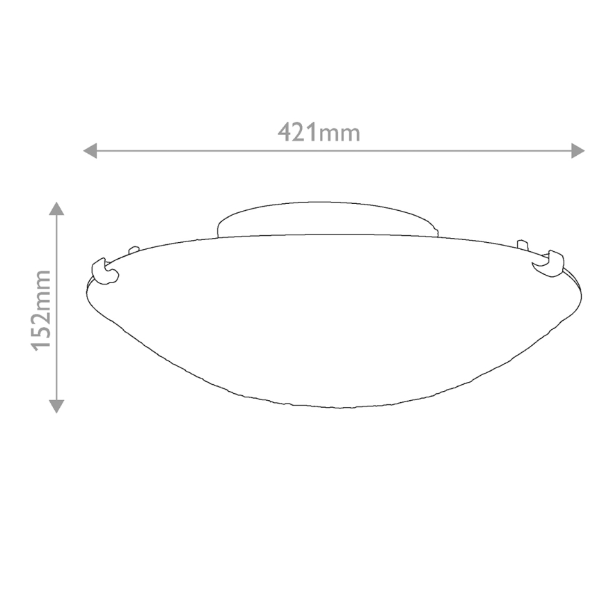 Quoizel - Stropné svietidlo Tiffany LARISSA 2xE27/40W/230V pr. 41,2 cm