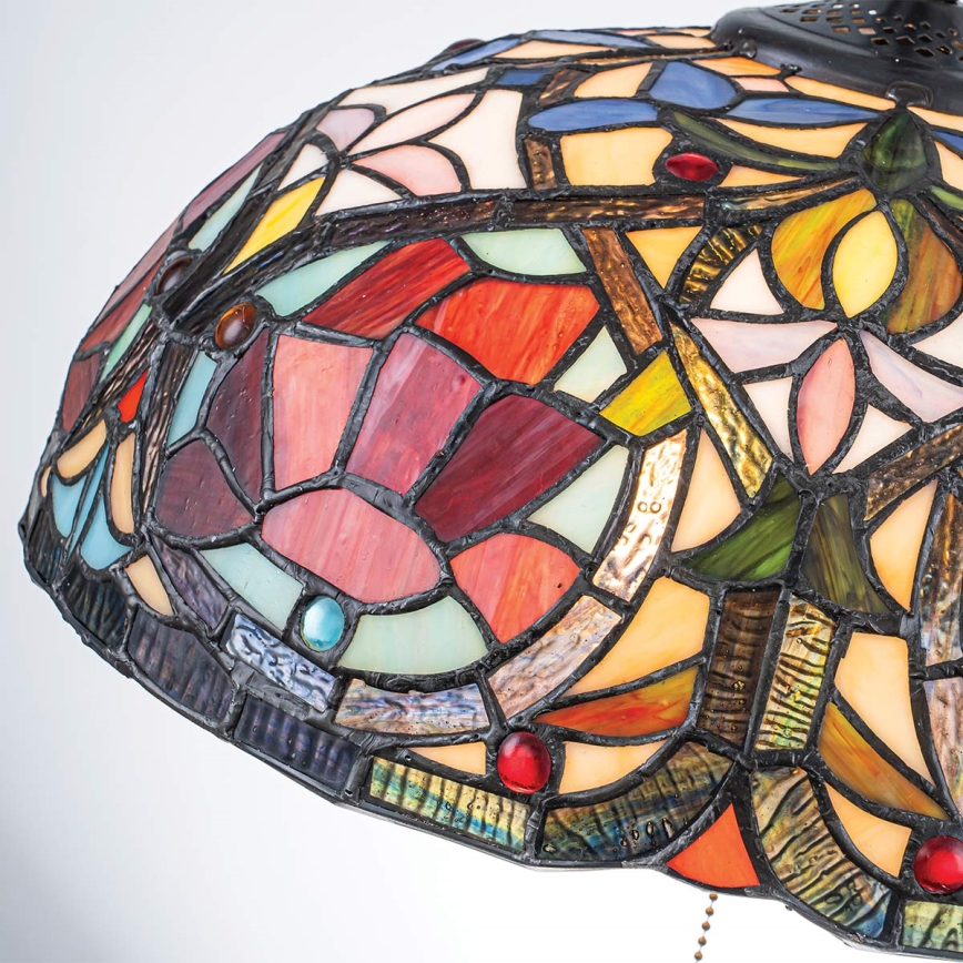 Quoizel - Luster na reťazi Tiffany LARISSA 3xE27/60W/230V priemer 38,5 cm