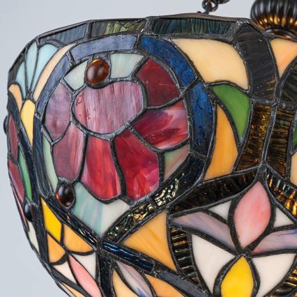 Quoizel - Prísadený luster Tiffany LARISSA 2xE27/60W/230V priemer 35 cm