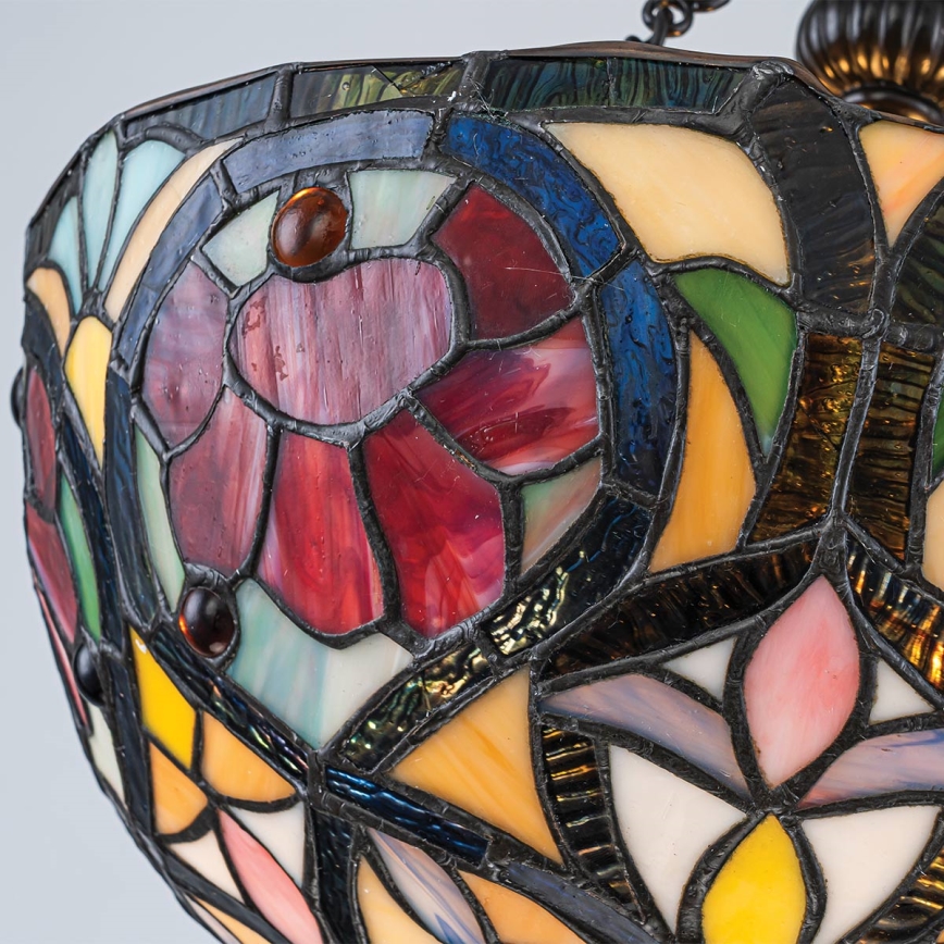 Quoizel - Prísadený luster Tiffany LARISSA 2xE27/60W/230V priemer 35 cm