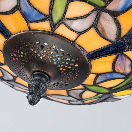 Quoizel - Prísadený luster Tiffany LARISSA 2xE27/60W/230V priemer 35 cm