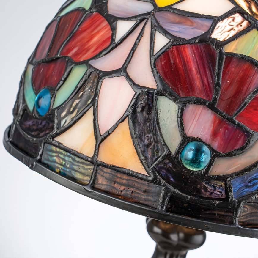 Quoizel - Stolná lampa Tiffany LARISSA 1xE14/40W/230V priemer 20 cm