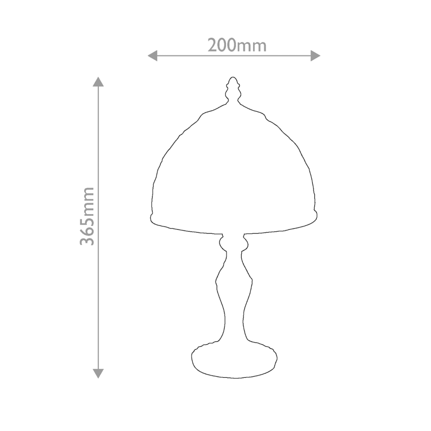 Quoizel - Stolná lampa Tiffany LARISSA 1xE14/40W/230V priemer 20 cm