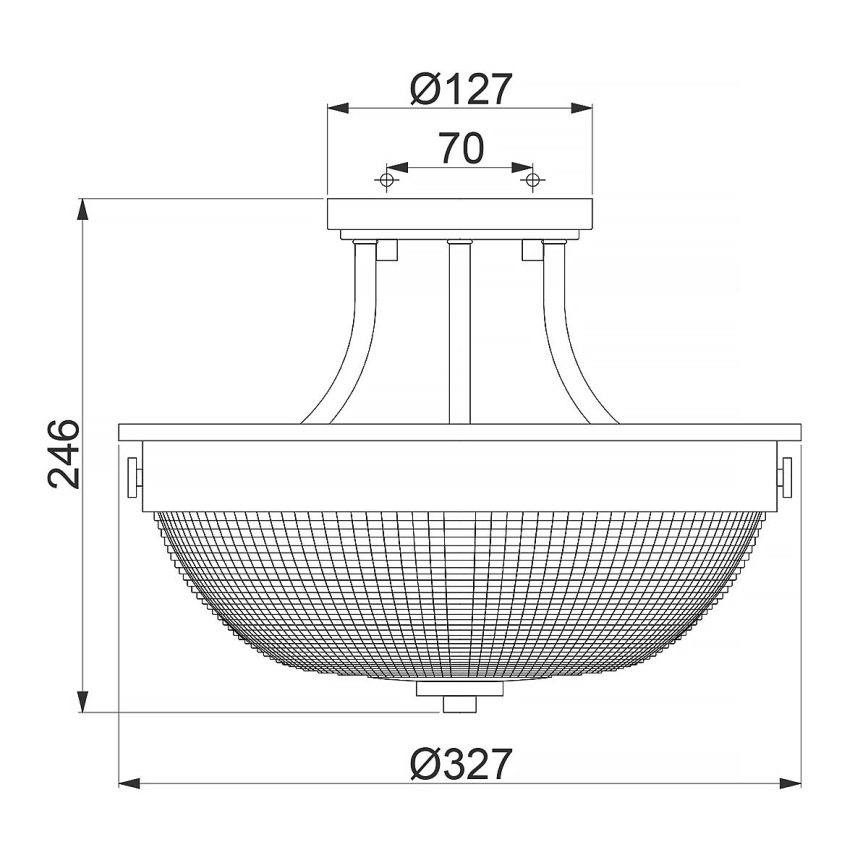 Quoizel - Prisadený luster MANTLE 2xE27/60W/230V lesklý chróm