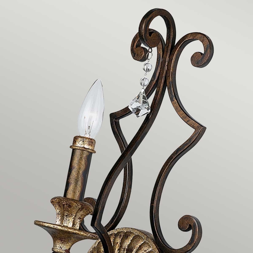 Quoizel - Nástenné svietidlo MARQUETTE 1xE14/60W/230V bronzové