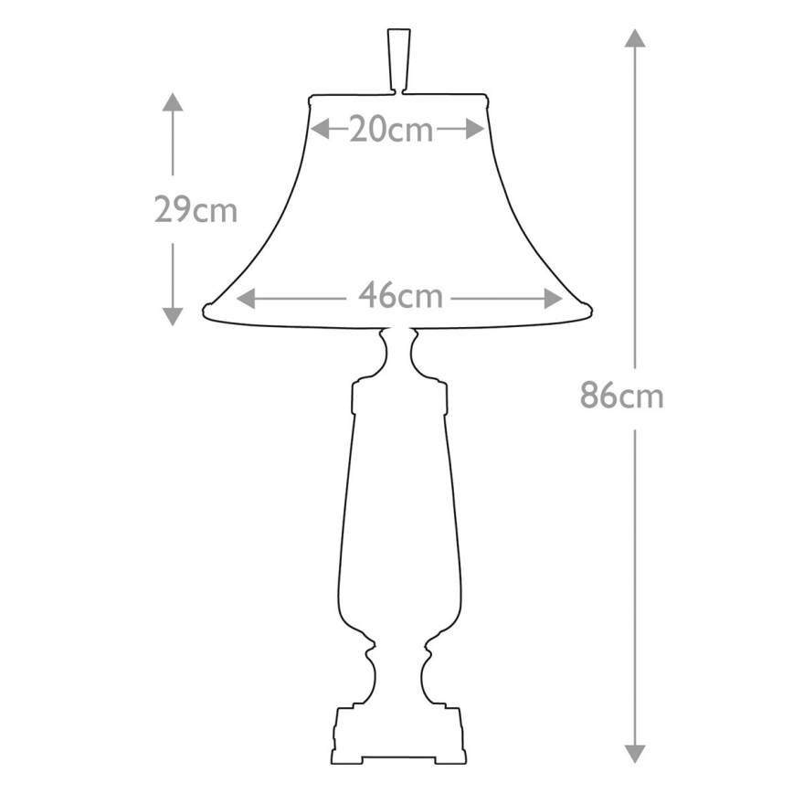 Quoizel - Stolná lampa MONTEVERDE 1xE27/60W/230V